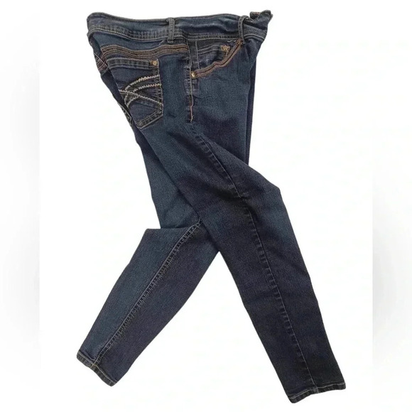 Wallflower High Rise Skinny Medium Wash  Jeans Size 13 - Picture 2 of 11